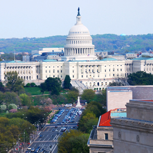 U.S Capitol aerial view
